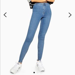 Medium Wash Topshop Joni Jeans